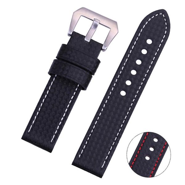 watch bands eache carbon fiber strap replacement band 22mm 24mm black with white and red stitching, Black;brown
watch bands eache carbon fiber strap replacement band 22mm 24mm black with white and red stitching, Black;brown