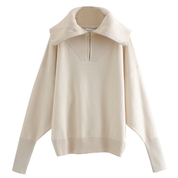 women's rr loose turn down collar fashion solid zipper sweater women elegant long sleeve sweaters female ladies hy, White;black
women's rr loose turn down collar fashion solid zipper sweater women elegant long sleeve sweaters female ladies hy, White;black