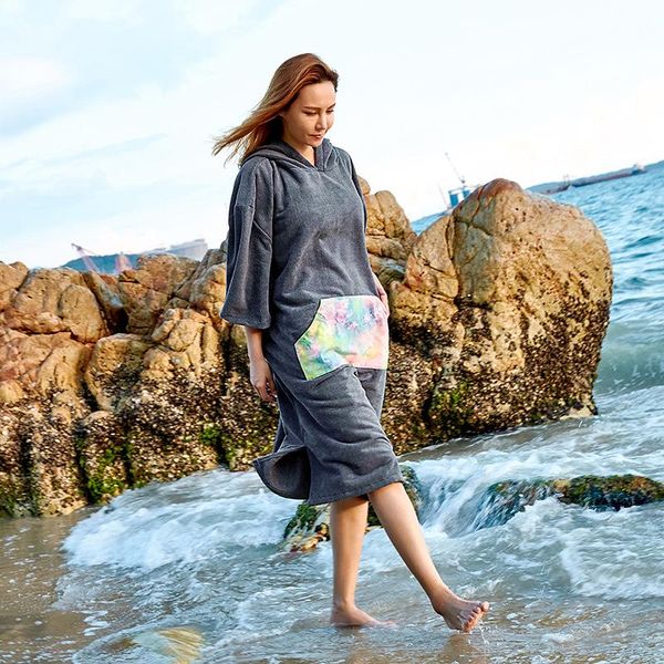 swim wear thickened windproof hooded bath towel 2021 beach cloak, lengthened dress robe, quick-drying
swim wear thickened windproof hooded bath towel 2021 beach cloak, lengthened dress robe, quick-drying