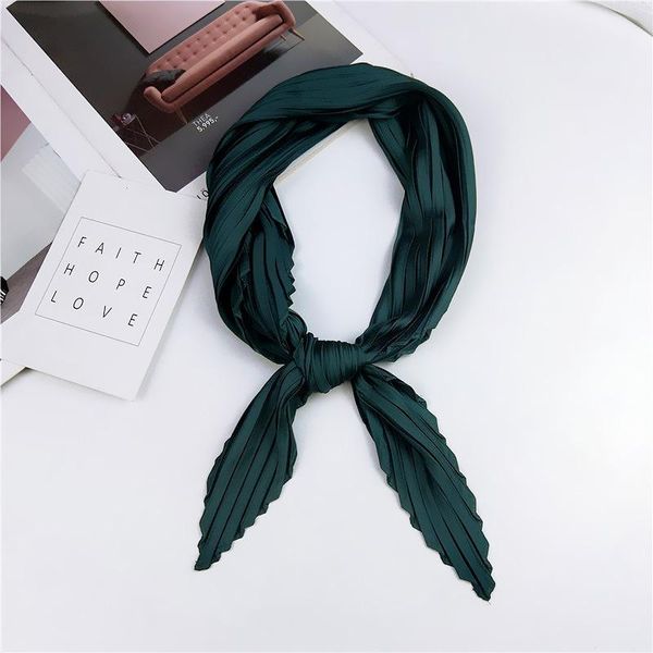scarves women's small silk square scarf solid color crinkle hair scarfs ladies pleated twill stretchy foulard neckerchief, Blue;gray
scarves women's small silk square scarf solid color crinkle hair scarfs ladies pleated twill stretchy foulard neckerchief, Blue;gray