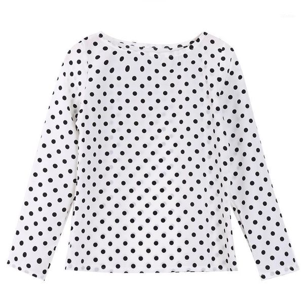 women's blouses & shirts women spring summer long sleeve polka dot chiffon blouse casual ladies female loose, White
women's blouses & shirts women spring summer long sleeve polka dot chiffon blouse casual ladies female loose, White
