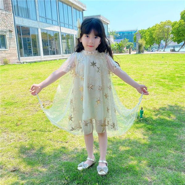 girl's dresses girls summer spring formal kids fashion children net yarn simplicity starry sky embroidery princess skirt round neck, Red;yellow
girl's dresses girls summer spring formal kids fashion children net yarn simplicity starry sky embroidery princess skirt round neck, Red;yellow
