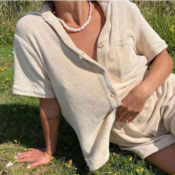 summer casual women set short sleeve shirt loose and mini shorts two pieces set y2k tracksuit fashion clothes, Gray
summer casual women set short sleeve shirt loose and mini shorts two pieces set y2k tracksuit fashion clothes, Gray
