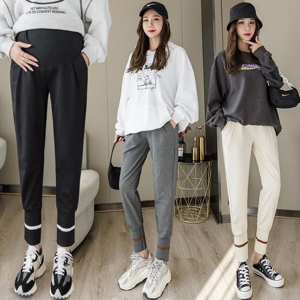 maternity bottoms 305# 2021 autumn korean fashion cotton pants wide leg loose elastic waist belly clothes for pregnant women pregnancy, White
maternity bottoms 305# 2021 autumn korean fashion cotton pants wide leg loose elastic waist belly clothes for pregnant women pregnancy, White