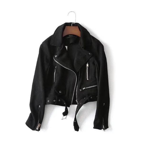 women's jackets plus size leather jacket casual pockets harajuku 2021 fashion coats streetwear suede women, Black;brown
women's jackets plus size leather jacket casual pockets harajuku 2021 fashion coats streetwear suede women, Black;brown