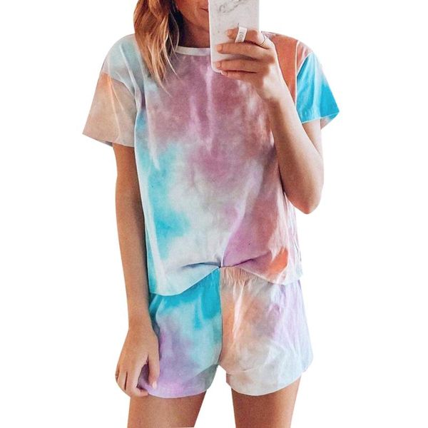 women's tracksuits summer women tie dye and shorts print two pieces casual lady short sleeve t-shirt o neck sports suits plus size pul, Gray
women's tracksuits summer women tie dye and shorts print two pieces casual lady short sleeve t-shirt o neck sports suits plus size pul, Gray