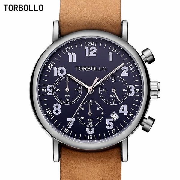 wristwatches torbollo military watches men quartz chronograph 6 hands leather clock man sports army wristwatch relogio masculin, Slivery;brown
wristwatches torbollo military watches men quartz chronograph 6 hands leather clock man sports army wristwatch relogio masculin, Slivery;brown
