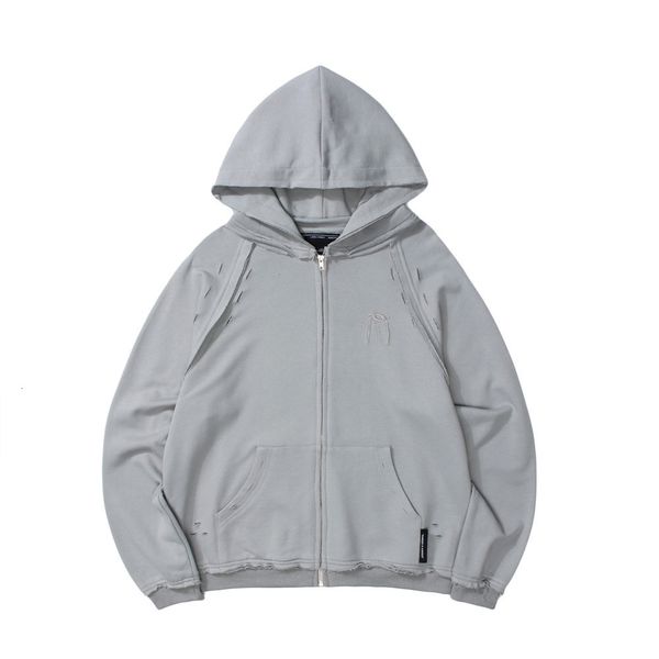 sweatshirts solid color perforated zipper cardigan coat mens street trend loose hooded sweater bf style sports hoodie, Black
sweatshirts solid color perforated zipper cardigan coat mens street trend loose hooded sweater bf style sports hoodie, Black