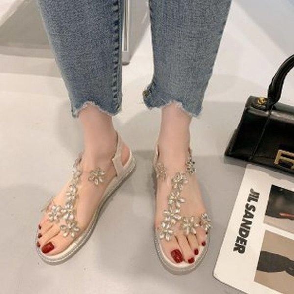 sandals women summer fashion women's 2021 korean version flower diamond thick heel one high, Black
sandals women summer fashion women's 2021 korean version flower diamond thick heel one high, Black