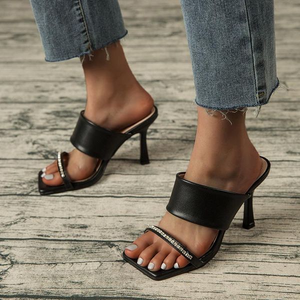 slippers glitter slides female shoes heels square toe jelly 2021 high thin pu scandals pumps rubber crystal fabric super, Black
slippers glitter slides female shoes heels square toe jelly 2021 high thin pu scandals pumps rubber crystal fabric super, Black