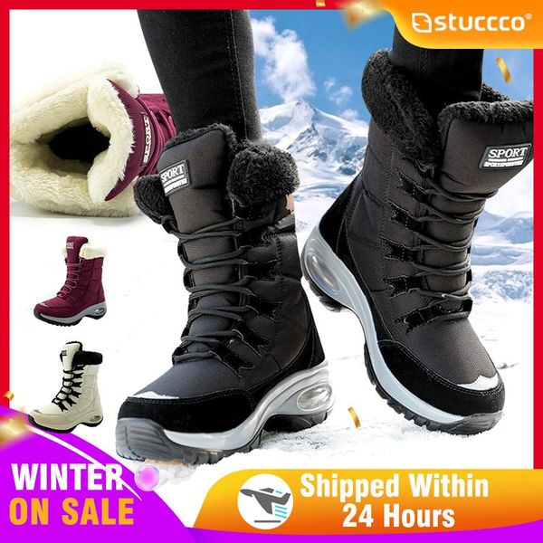 boots women non-slip waterproof winter ankle snow platform with thick fur botas high chunky heel, Black
boots women non-slip waterproof winter ankle snow platform with thick fur botas high chunky heel, Black