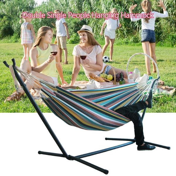 camp furniture portable double single people hanging bed sports thicken swing stripe hammock practical ultralight hiking camping
camp furniture portable double single people hanging bed sports thicken swing stripe hammock practical ultralight hiking camping