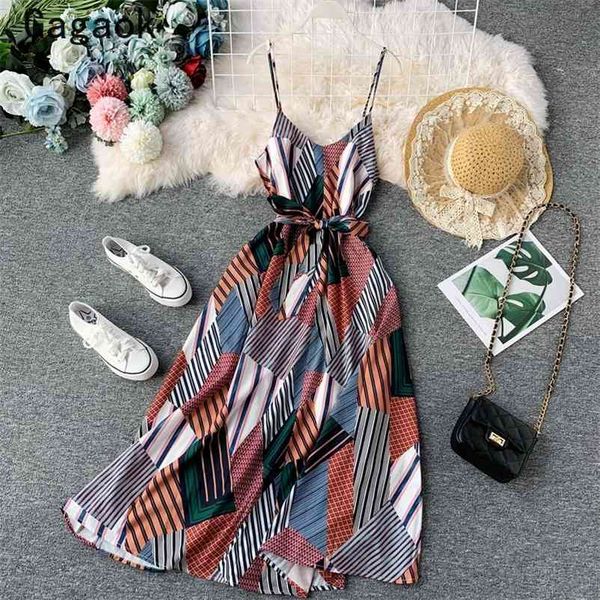 women retro print chiffon dress summer spaghetti strap v-neck beach dresses fashion lady vestido 210531, Black;gray
women retro print chiffon dress summer spaghetti strap v-neck beach dresses fashion lady vestido 210531, Black;gray