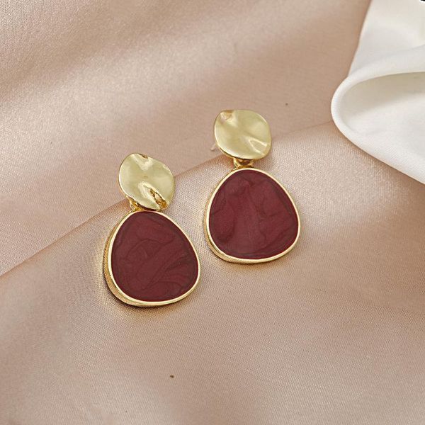 stud korean girl earrings acrylic wine red spring personality fashion all-match women's wholesale sales brincos, Golden;silver
stud korean girl earrings acrylic wine red spring personality fashion all-match women's wholesale sales brincos, Golden;silver