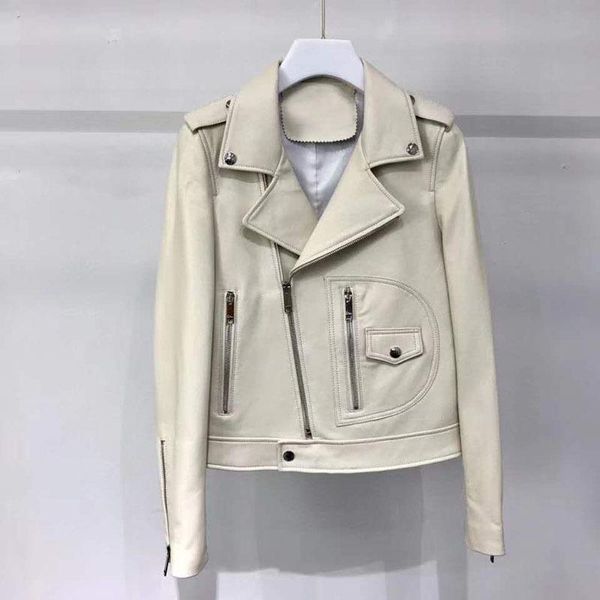 women's leather & faux coat genuine jacket 2021 fashion turn-down collar clothes real sheepsin coats solid outerwear slim size m-3xl, Black
women's leather & faux coat genuine jacket 2021 fashion turn-down collar clothes real sheepsin coats solid outerwear slim size m-3xl, Black