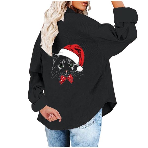 women's jackets fashion casual long sleeve christmas printed corduroy coat jacket warm winter shirt lady, Black;brown
women's jackets fashion casual long sleeve christmas printed corduroy coat jacket warm winter shirt lady, Black;brown