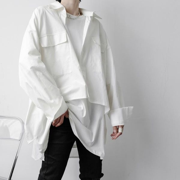 men's casual shirts 2021 autumn korean style unique tooling men loose solid color long section for men,size -xxl, White;black
men's casual shirts 2021 autumn korean style unique tooling men loose solid color long section for men,size -xxl, White;black