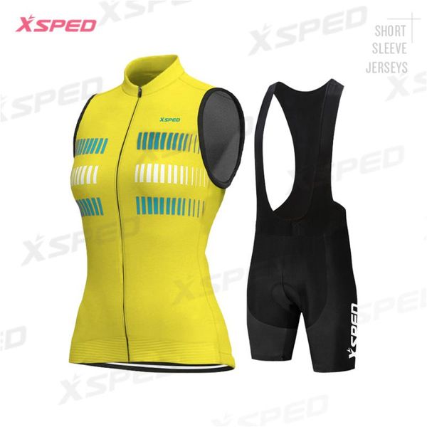 women sleeveless cycling jersey set clothing 2021 summer breathable mtb road clothes ciclismo cycle racing sets, Black;blue
women sleeveless cycling jersey set clothing 2021 summer breathable mtb road clothes ciclismo cycle racing sets, Black;blue