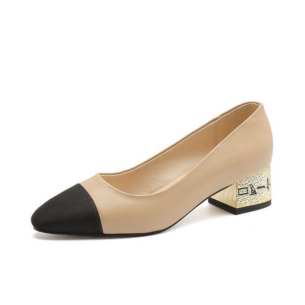 dress shoes 2021 four seasons thick heel ladies brand classic high heels fashion pointed toe color matching work women, Black
dress shoes 2021 four seasons thick heel ladies brand classic high heels fashion pointed toe color matching work women, Black