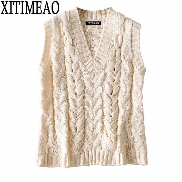 za women chic fashion cross lace-up knitted vest sweater vintage v neck sleeveless female waistcoat chic 210602, White
za women chic fashion cross lace-up knitted vest sweater vintage v neck sleeveless female waistcoat chic 210602, White