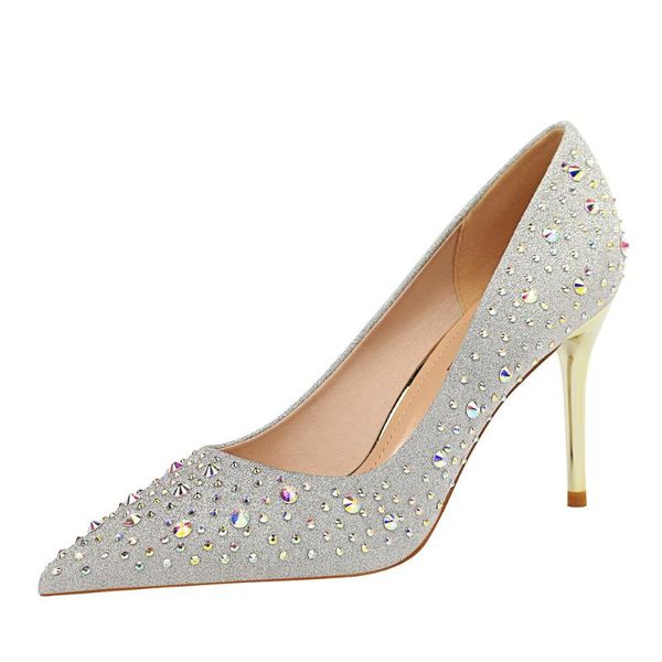 dress shoes 9237-1 korean fashion thin metal shallow rhinestone female high heels, Black
dress shoes 9237-1 korean fashion thin metal shallow rhinestone female high heels, Black