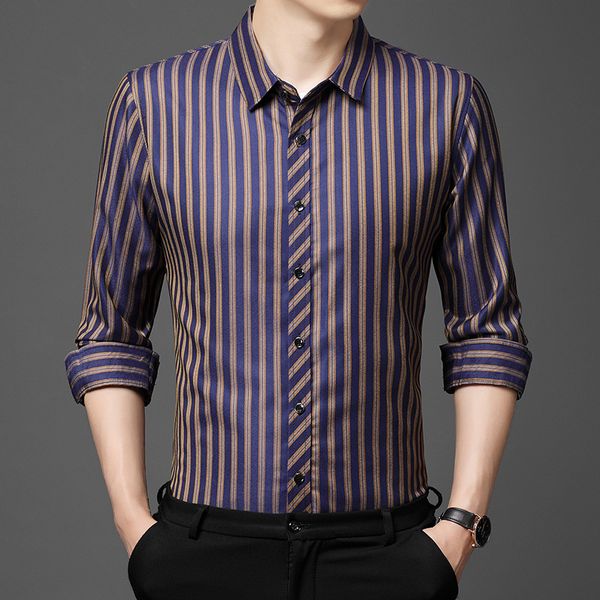 2021 autumn lapel shirt male dad loose thin middle-aged casual cardigan long sleeve shirt, Black
2021 autumn lapel shirt male dad loose thin middle-aged casual cardigan long sleeve shirt, Black