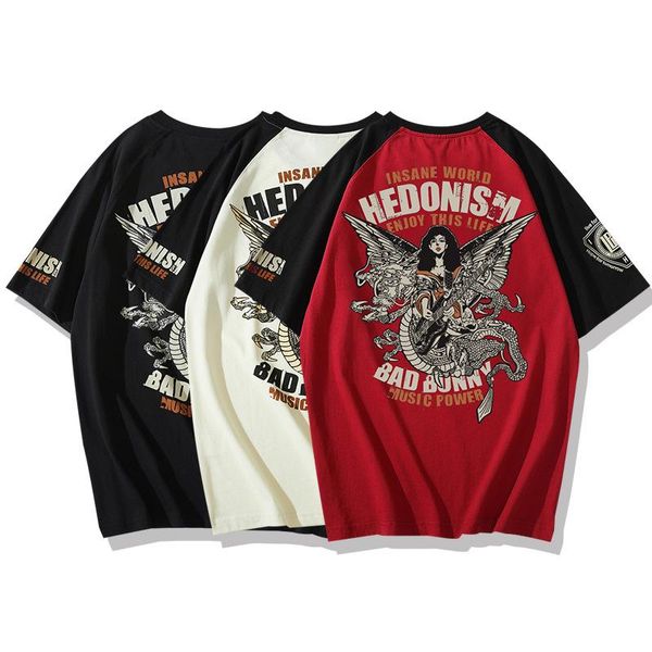 men's t-shirts handsome man fashion trend streetwear loose short sleeve tee summer 2021 quality cotton boutique printing t shirt m-3xl, White;black
men's t-shirts handsome man fashion trend streetwear loose short sleeve tee summer 2021 quality cotton boutique printing t shirt m-3xl, White;black