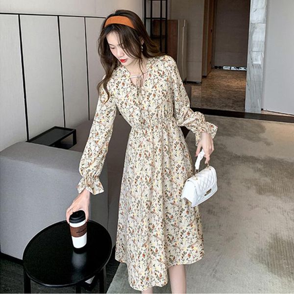 casual dresses ropa mujer autumn 2022 sukienka midi tunics floral slim bow apricot puff sleeve dress korean fashion fairycore robe, Black;gray
casual dresses ropa mujer autumn 2022 sukienka midi tunics floral slim bow apricot puff sleeve dress korean fashion fairycore robe, Black;gray
