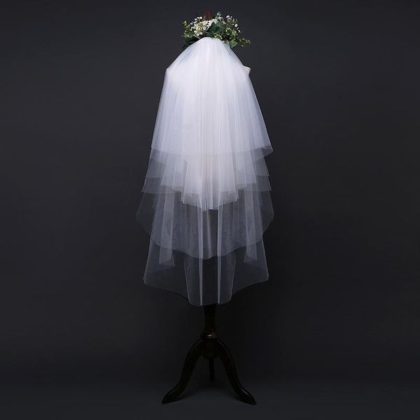 bridal veils four-layer stereotyped veil bride wedding with insert comb white soft tulle, Black
bridal veils four-layer stereotyped veil bride wedding with insert comb white soft tulle, Black