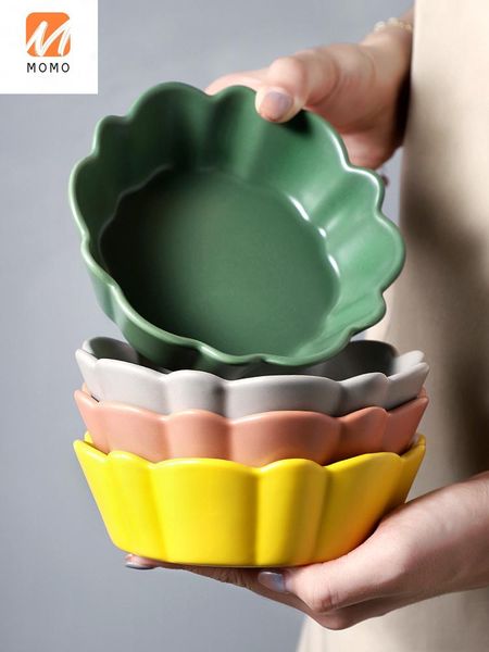 porcelain minimalist solid color flower-shaped tableware household afternoon tea nordic creative salad bowl small storage bottles & jars
porcelain minimalist solid color flower-shaped tableware household afternoon tea nordic creative salad bowl small storage bottles & jars