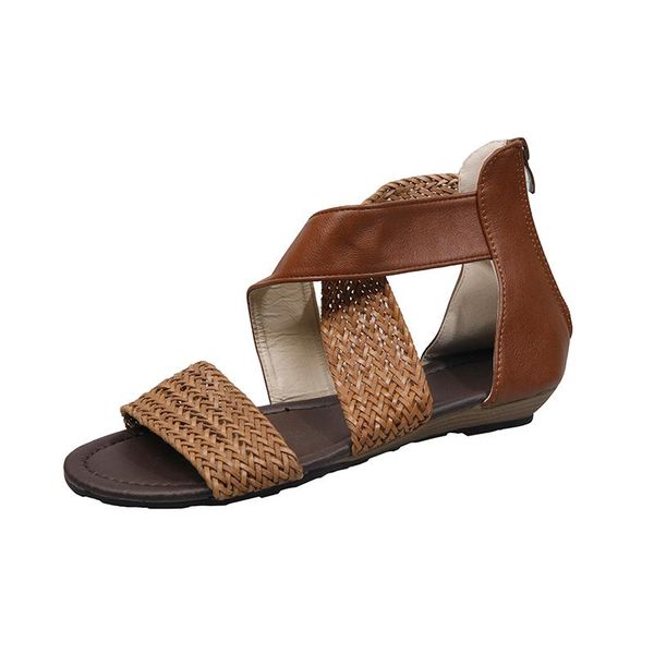 sandals 2021 women's fashion simple cross vamp open toe all-match classic wedge heel, Black
sandals 2021 women's fashion simple cross vamp open toe all-match classic wedge heel, Black