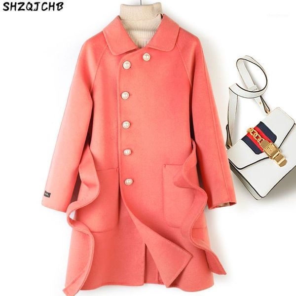 autumn edition of han winters black doll led single pearl clasp little double-sided wool coat female belt women's & blends
autumn edition of han winters black doll led single pearl clasp little double-sided wool coat female belt women's & blends