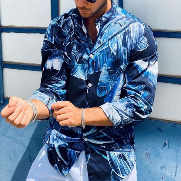 men's casual shirts social shirt men loose party club dress long sleeved male blouse autumn printed turn-down collar camisa, White;black
men's casual shirts social shirt men loose party club dress long sleeved male blouse autumn printed turn-down collar camisa, White;black