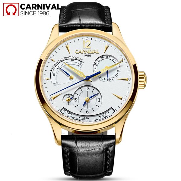 reloj hombre carnaval brand fashion watches men waterproof sapphire crystal military mechanical automatic clock, Slivery;brown
reloj hombre carnaval brand fashion watches men waterproof sapphire crystal military mechanical automatic clock, Slivery;brown