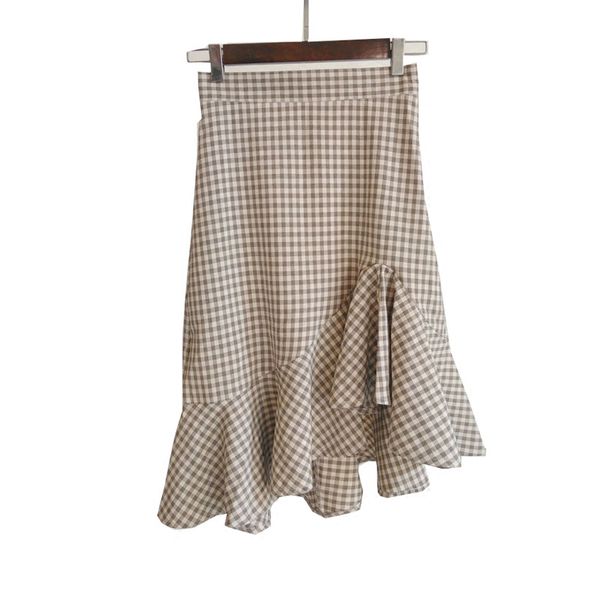 khaki white plaid asymmetrical knee length empire high street skirt autumn s0140 210514, Black
khaki white plaid asymmetrical knee length empire high street skirt autumn s0140 210514, Black