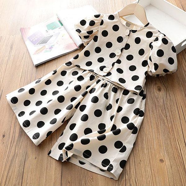 clothing sets girls casual summer clothes baby kids polka dot shirts and pants outfits 2 pieces children fashion vintage suits, White
clothing sets girls casual summer clothes baby kids polka dot shirts and pants outfits 2 pieces children fashion vintage suits, White