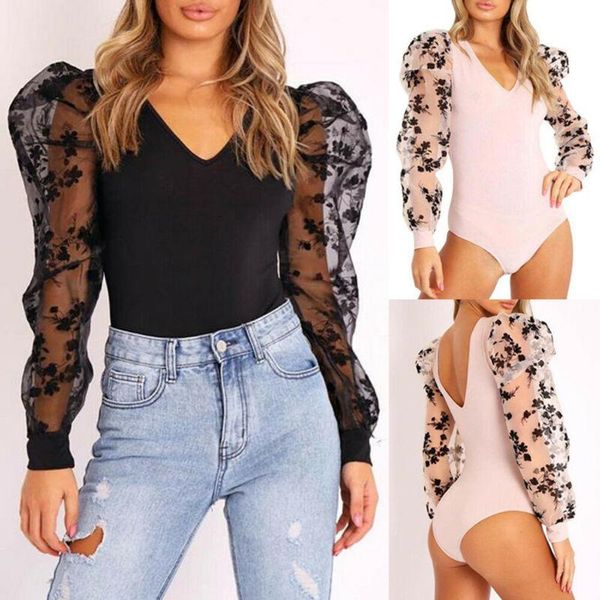 women's jumpsuits & rompers autumn winter mesh embroidered puff long-sleeved v-neck romper, Black;white
women's jumpsuits & rompers autumn winter mesh embroidered puff long-sleeved v-neck romper, Black;white