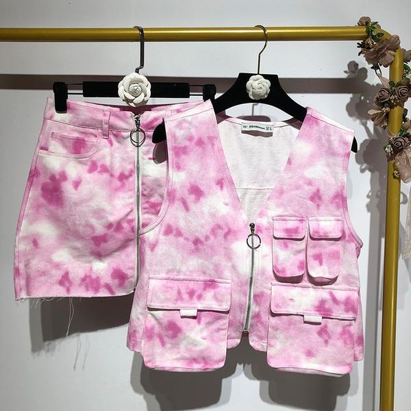 tie dye print outfit skirt women tracksuits set 2 piece sets tracksuit cropped zipper high waist mini mid skirts, Gray
tie dye print outfit skirt women tracksuits set 2 piece sets tracksuit cropped zipper high waist mini mid skirts, Gray
