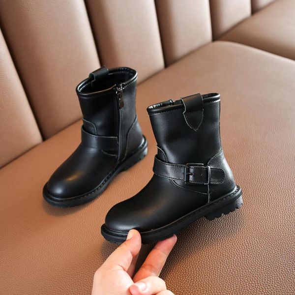 boots comfortable autumn and winter girls genuine leather princess soft black children shoes, Black;grey
boots comfortable autumn and winter girls genuine leather princess soft black children shoes, Black;grey