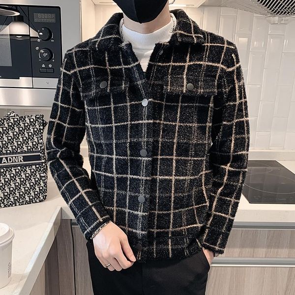 men's wool & blends 2021 imitated mink trench coat jacket autumn winter slim fit casual business windbreaker overcoat streetwear men cl, Black
men's wool & blends 2021 imitated mink trench coat jacket autumn winter slim fit casual business windbreaker overcoat streetwear men cl, Black