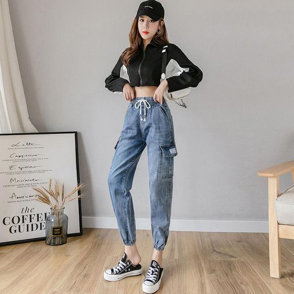 women's jeans special design elastic boyfriend for women woman plus size loose high waist stretch denim haren pants femme, Blue
women's jeans special design elastic boyfriend for women woman plus size loose high waist stretch denim haren pants femme, Blue