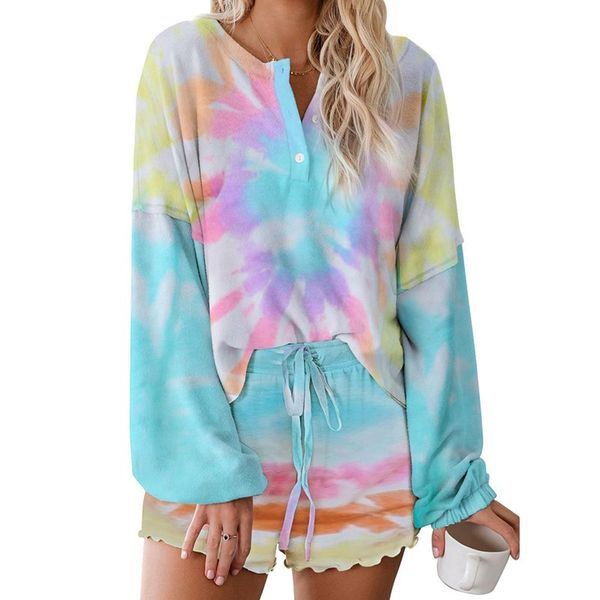 wonder gradient color printing pajama suits long sleeve &shorts drawstring short loose 2 piece suit leisure 210510, White
wonder gradient color printing pajama suits long sleeve &shorts drawstring short loose 2 piece suit leisure 210510, White