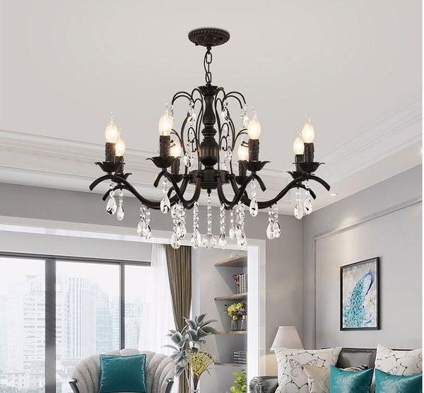 american crystal chandelier simple dining room living net red bedroom lamp modern light luxury wrought iron european clothi pendant lamps
american crystal chandelier simple dining room living net red bedroom lamp modern light luxury wrought iron european clothi pendant lamps