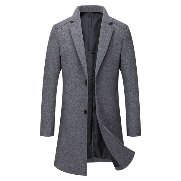 Fashion Trench Coat Autumn and Winter 2021 Thickened Men's Overcoat Youth Korean Slim Fitting Woollen Suit Collar Windbreaker, Black
Fashion Trench Coat Autumn and Winter 2021 Thickened Men's Overcoat Youth Korean Slim Fitting Woollen Suit Collar Windbreaker, Black