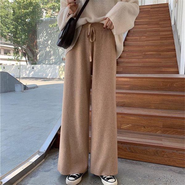 women's pants & capris alien kitty autumn straight casual women knitted waist all-match loose elastic trousers, Black;white
women's pants & capris alien kitty autumn straight casual women knitted waist all-match loose elastic trousers, Black;white