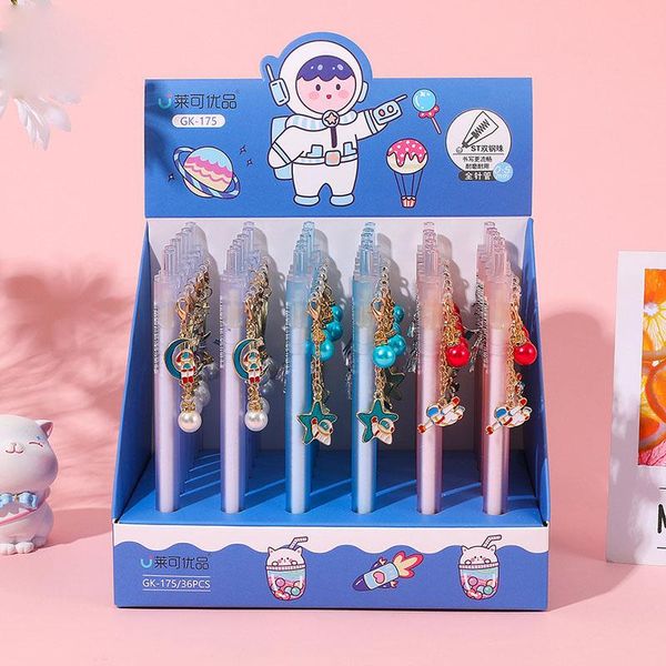 gel pens 36 pcs/lot creative astronaut pendant pen cute 0.5 mm black ink signature promotional gift office school supplies
gel pens 36 pcs/lot creative astronaut pendant pen cute 0.5 mm black ink signature promotional gift office school supplies