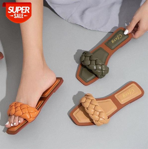 2021 woven slippers women slip on slides fashion brand square toe leather flat sandals female outdoor casual flip flops #t48u, Black
2021 woven slippers women slip on slides fashion brand square toe leather flat sandals female outdoor casual flip flops #t48u, Black