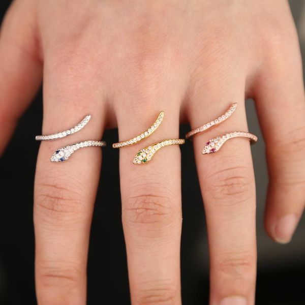 cluster rings 2021 wholesale cz fashion jewelry gold rose silver colors open snake finger trendy ring for women, Golden;silver
cluster rings 2021 wholesale cz fashion jewelry gold rose silver colors open snake finger trendy ring for women, Golden;silver