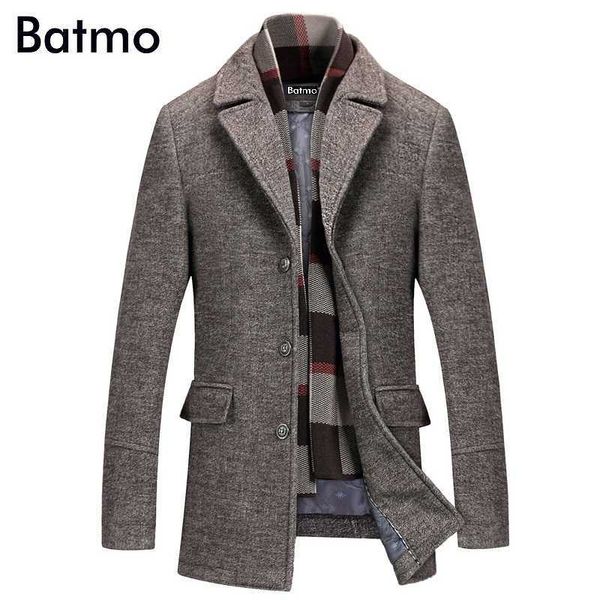 batmo arrival winter wool casual gray trench coat men,men's winter warm coat,winter jackets men 823 211011, Tan;black
batmo arrival winter wool casual gray trench coat men,men's winter warm coat,winter jackets men 823 211011, Tan;black