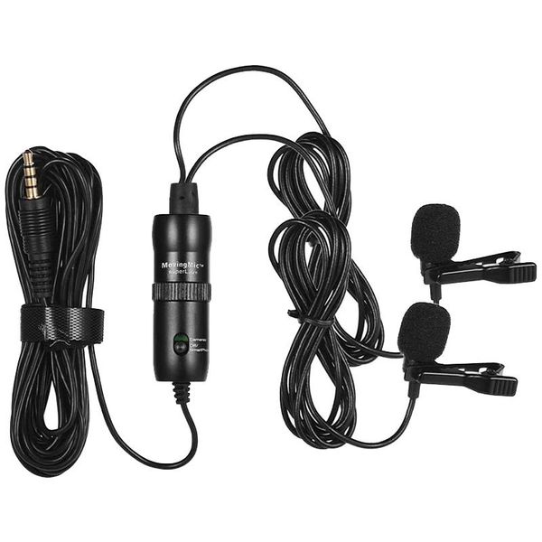 dual head lavalier microphone mic lapel clip-on omni-directional condenser with 6.5mm adapter for dslr camcorder microphones
dual head lavalier microphone mic lapel clip-on omni-directional condenser with 6.5mm adapter for dslr camcorder microphones